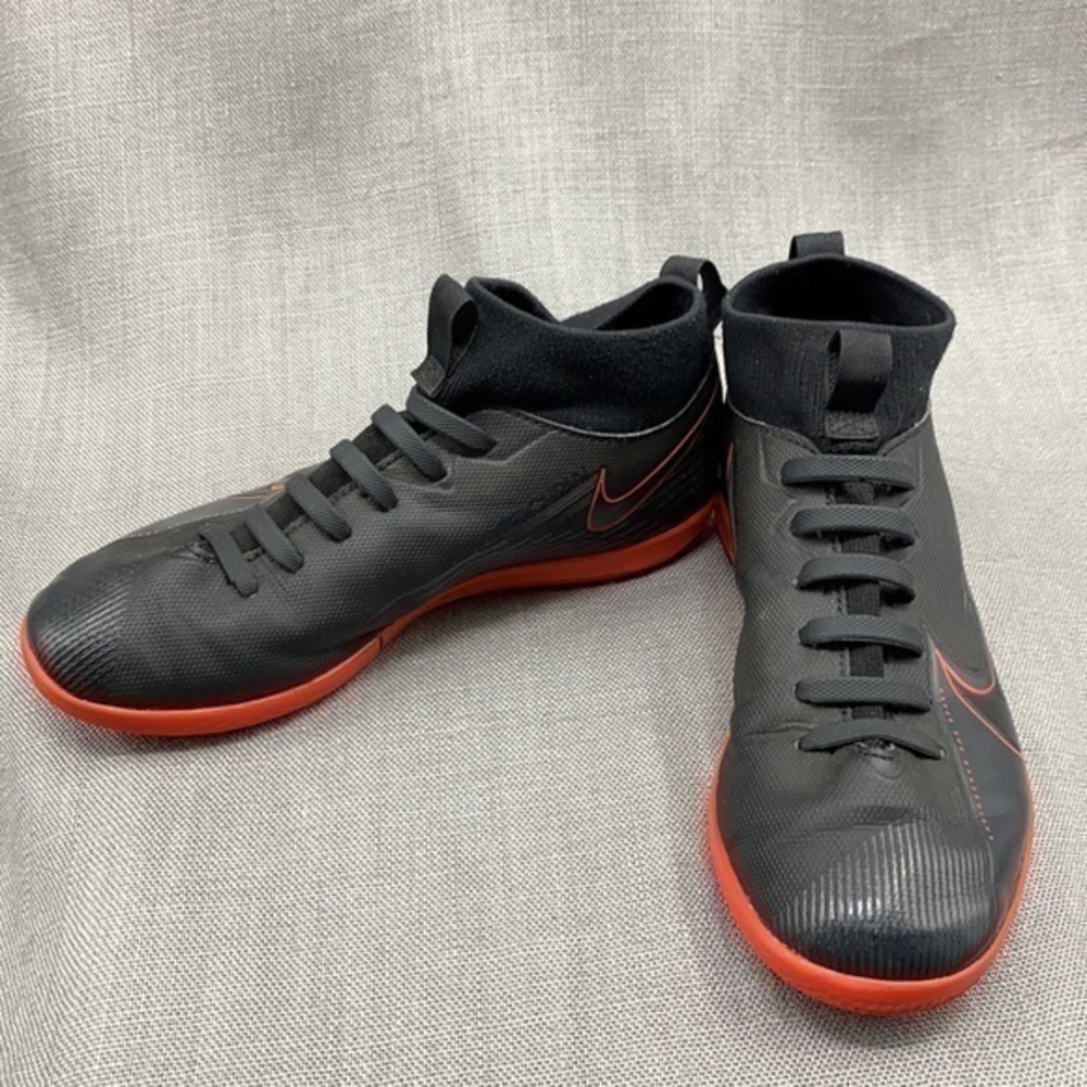 Nike Boys Mercurial Superfly 7 AT8135-060 Black Soccer Shoes Sneakers Size 4.5Y
